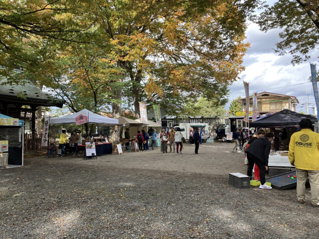 小布施皇大神社栗祭り出店