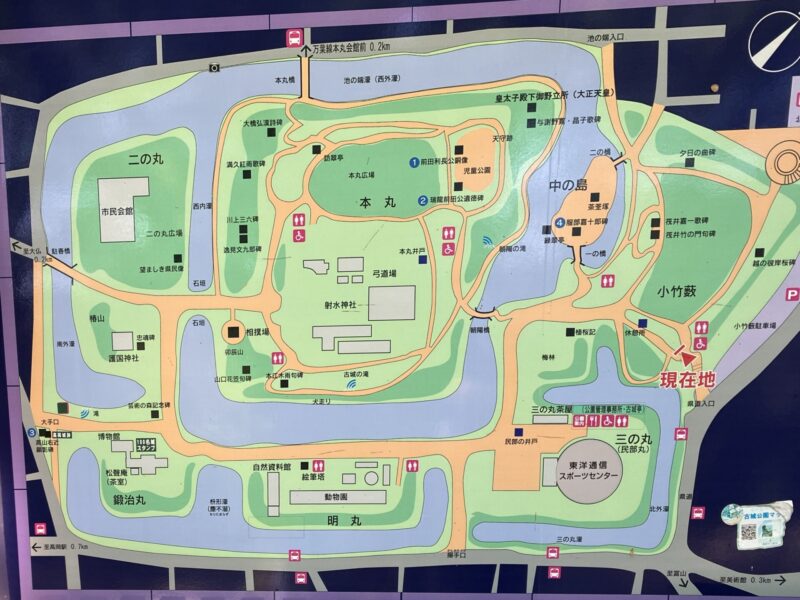 高岡古城公園内MAP